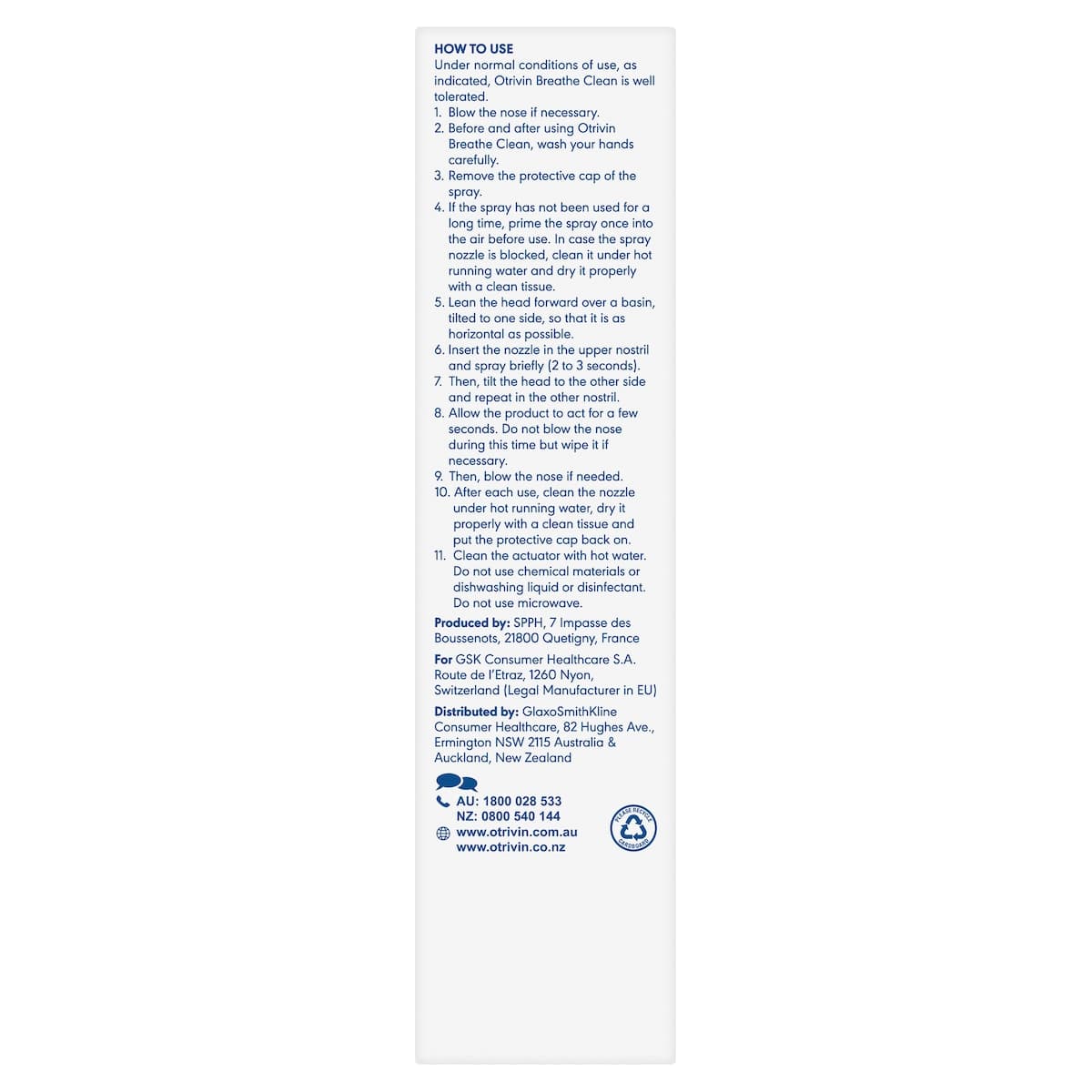 Thumbnail Otrivin Breathe Clean Daily Nasal Cleanser 50ml