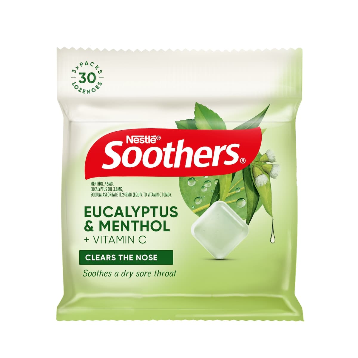 Thumbnail Nestle Soothers Throat Lozenges Eucalyptus & Menthol 30 Pack