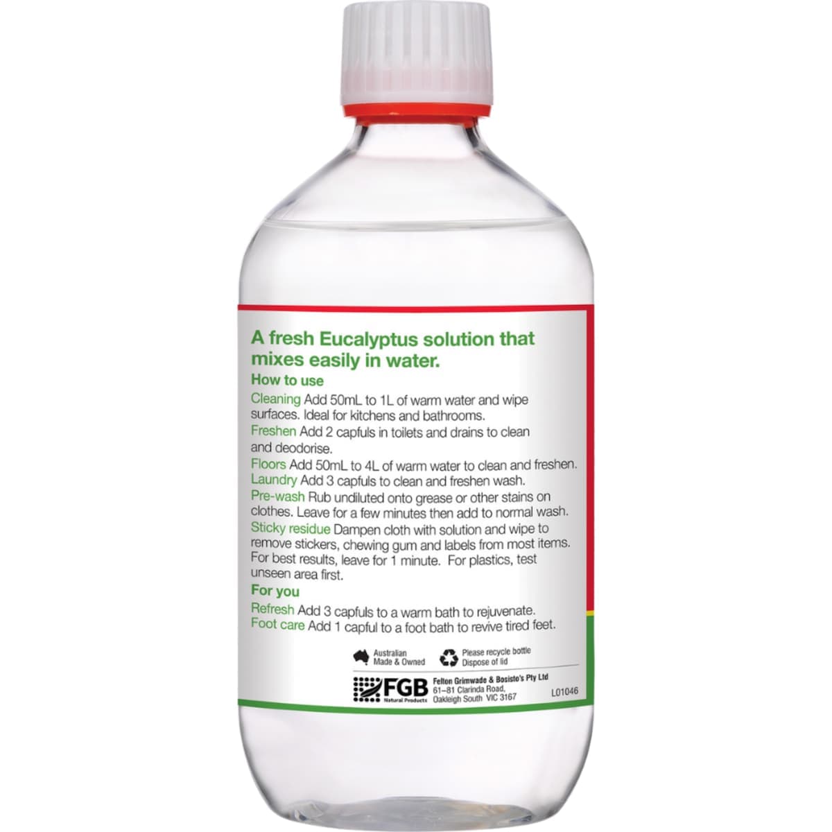 Thumbnail Bosisto's Eucalyptus Solution 500ml