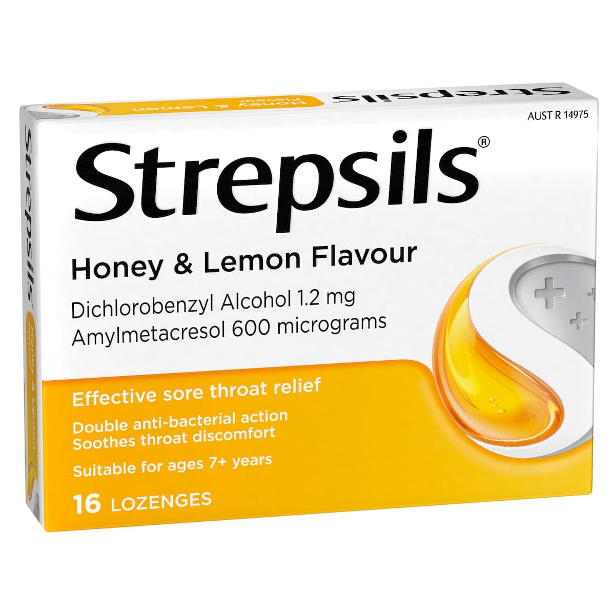 Thumbnail Strepsils Sore Throat Relief Honey & Lemon 16 Lozenges