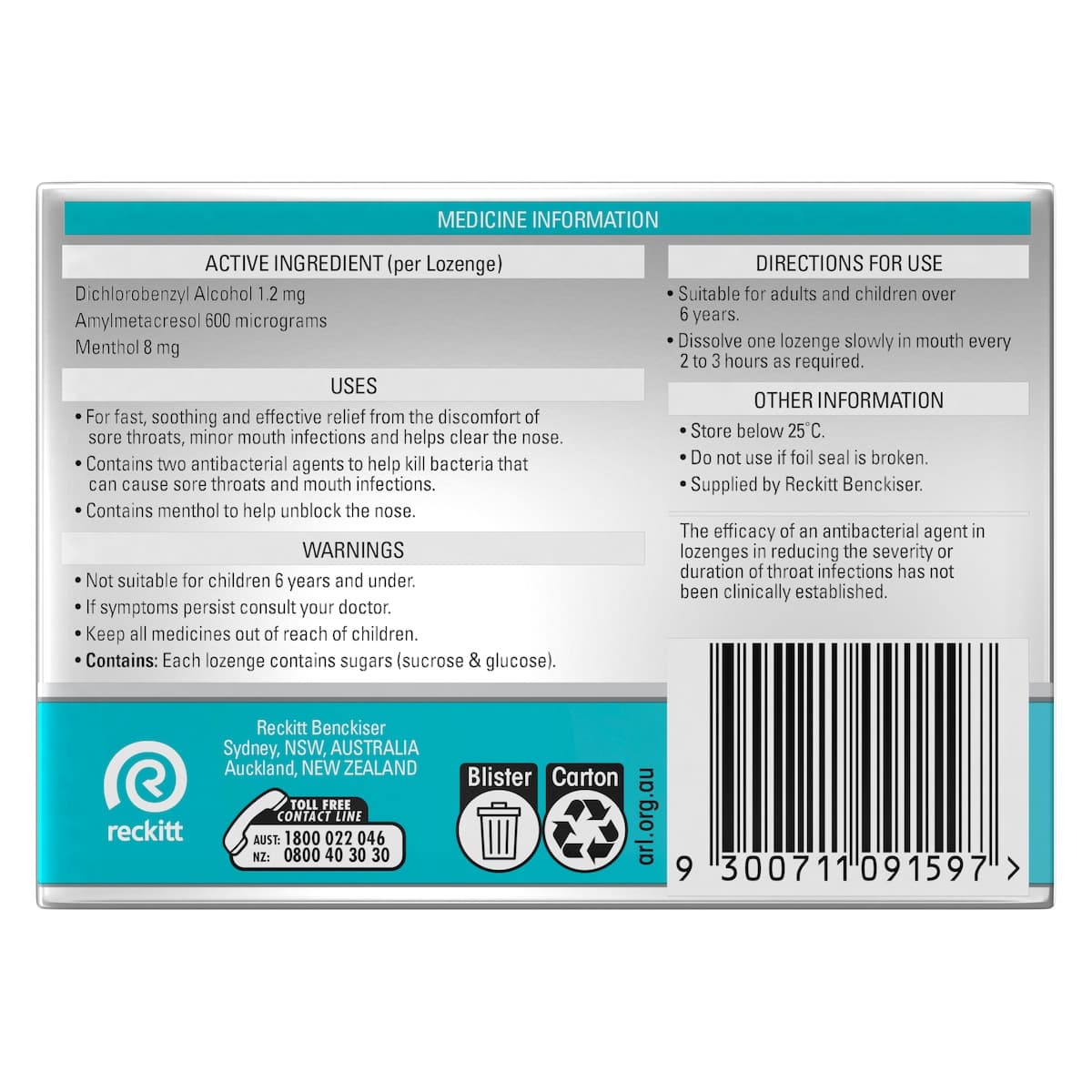 Thumbnail Strepsils Plus Blocked Nose Relief Menthol Eucalyptus Lozenges 36 Pack
