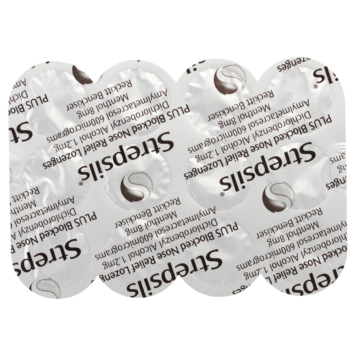 Thumbnail Strepsils Plus Blocked Nose Relief Menthol Eucalyptus Lozenges 36 Pack
