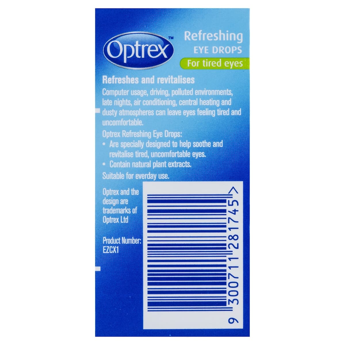 Thumbnail Optrex Refreshing Eyes Drops 10ml