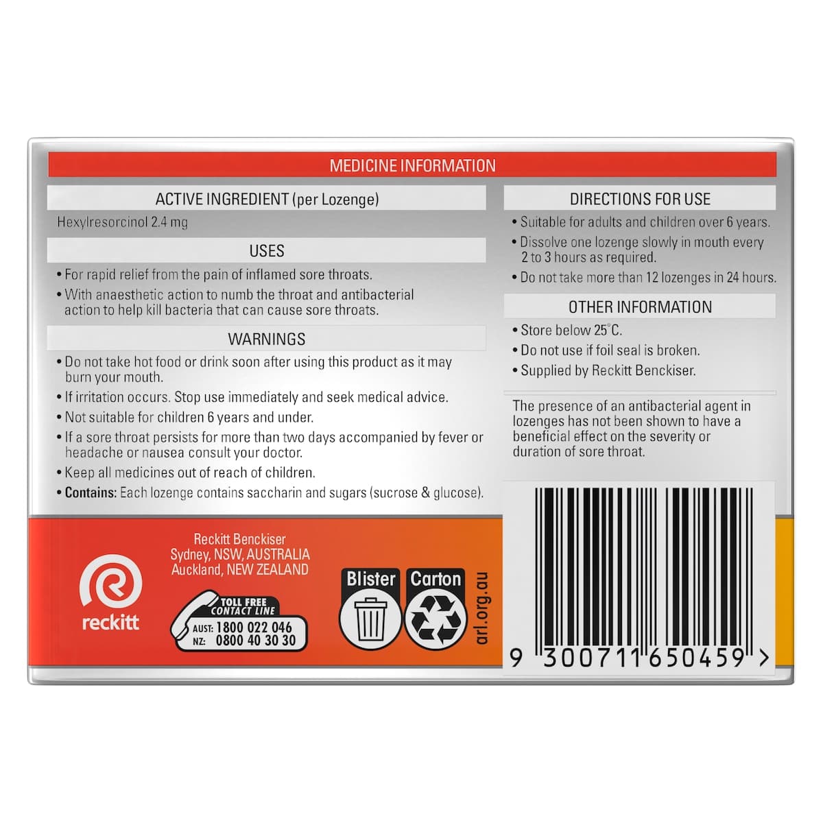 Thumbnail Strepsils Extra Rapid Sore Throat Relief with Anaesthetic Honey & Lemon 36 Lozenges