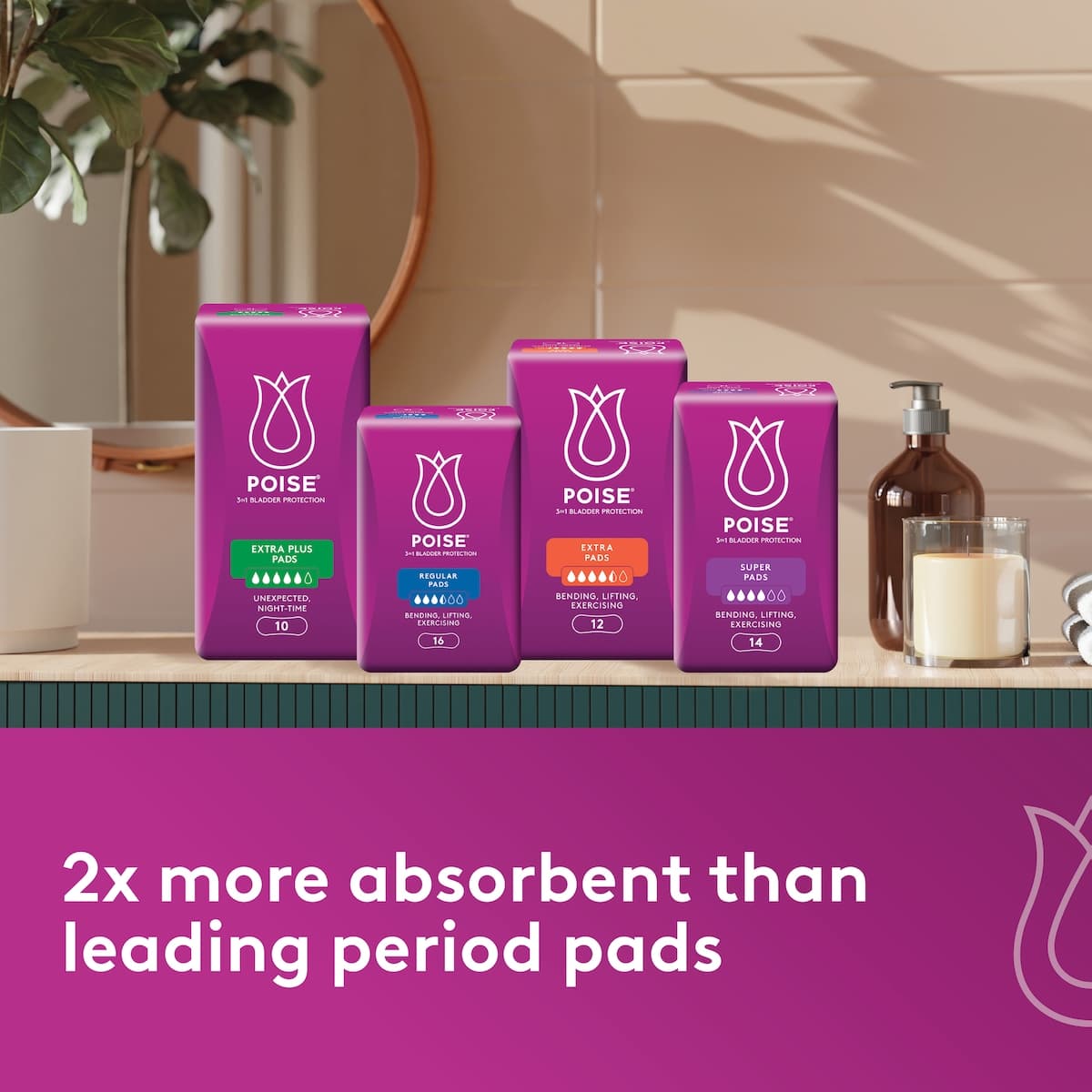 Thumbnail Poise Super Pads For Bladder Leaks 28 Pack