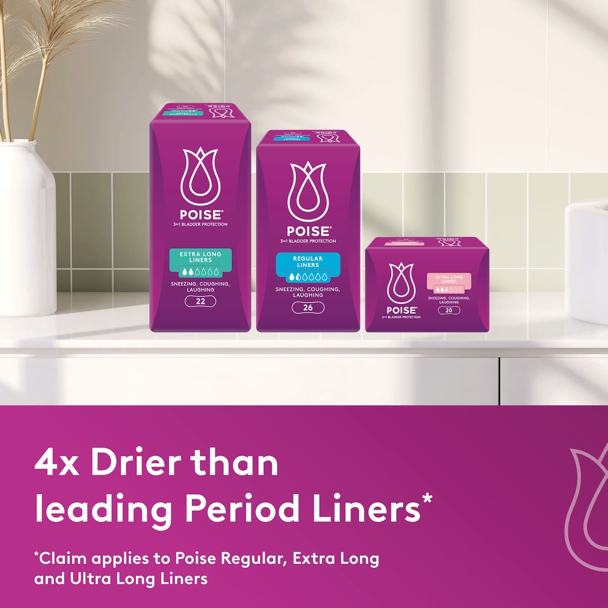 Thumbnail Poise Liners Regular 26 Pack