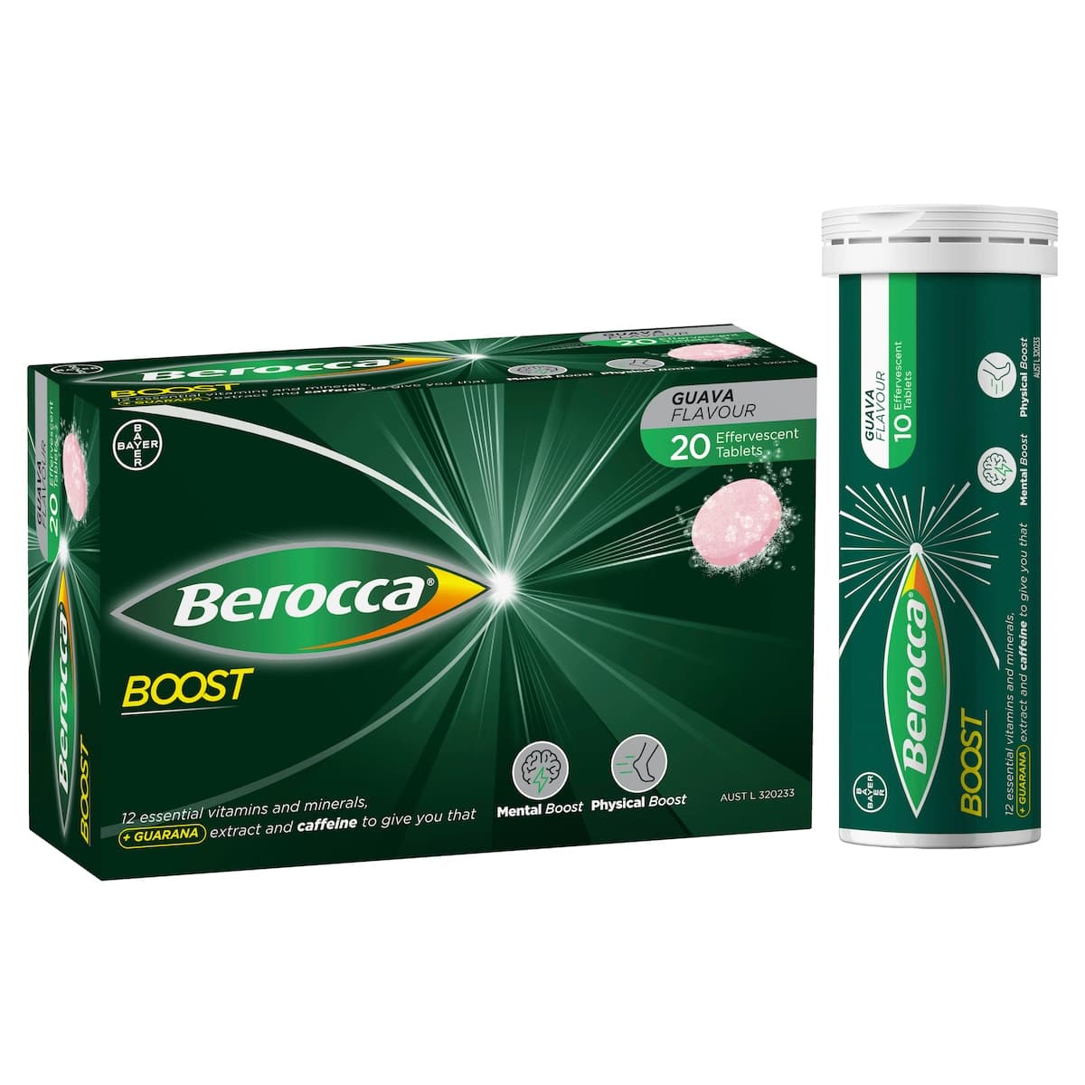 Thumbnail Berocca Boost Guava Effervescent Tablets 20 Pack