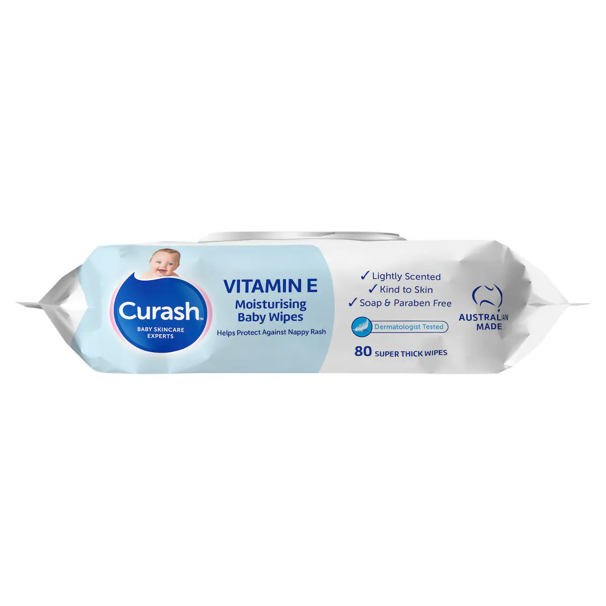 Thumbnail Curash Baby Moisturising Vitamin E 3 x 80 Baby Wipes