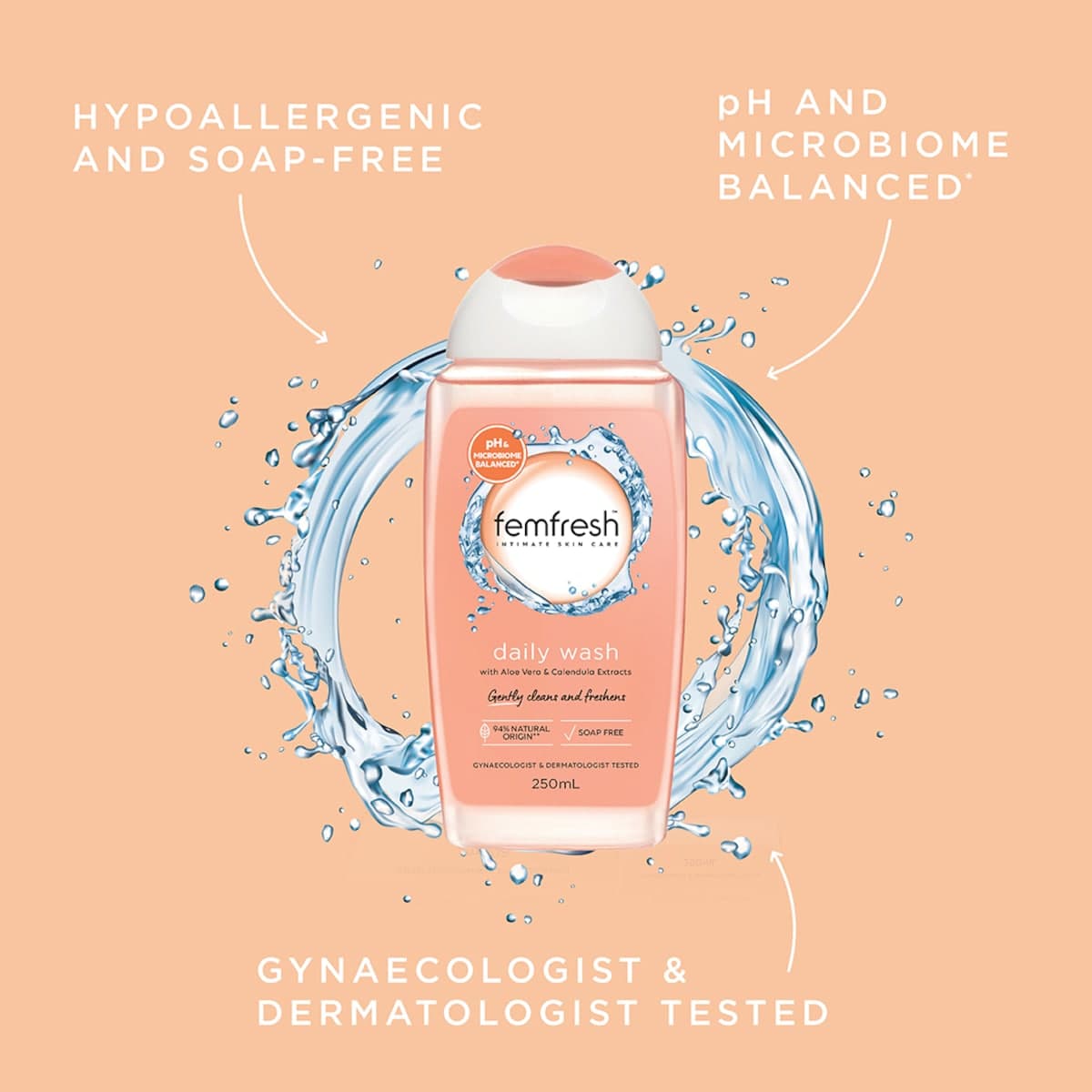Thumbnail Femfresh Intimate Daily Wash 250ml