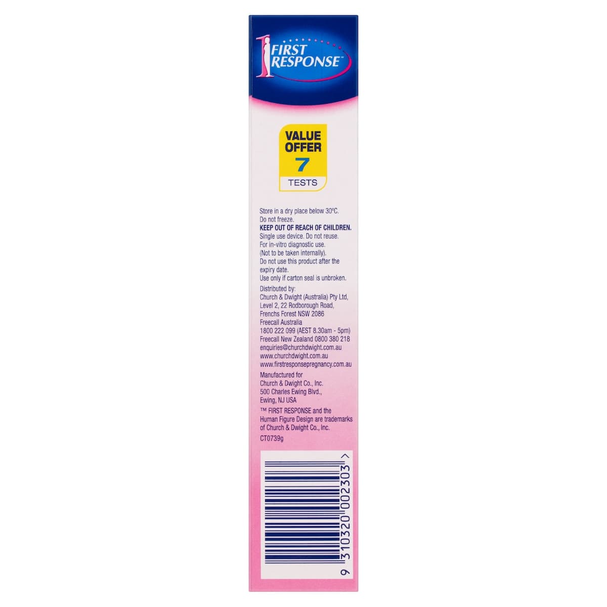 Thumbnail First Response Early Result Instream Pregnancy Test 6 + 1 Test