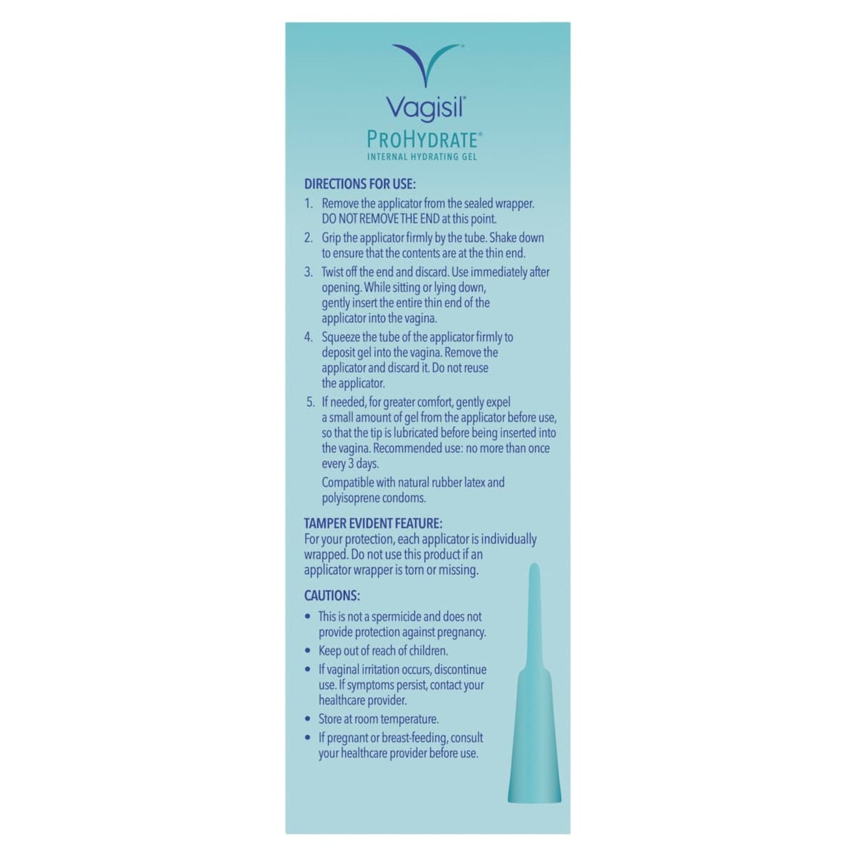 Thumbnail Vagisil ProHydrate Internal Hydrating Gel 6 x 5g