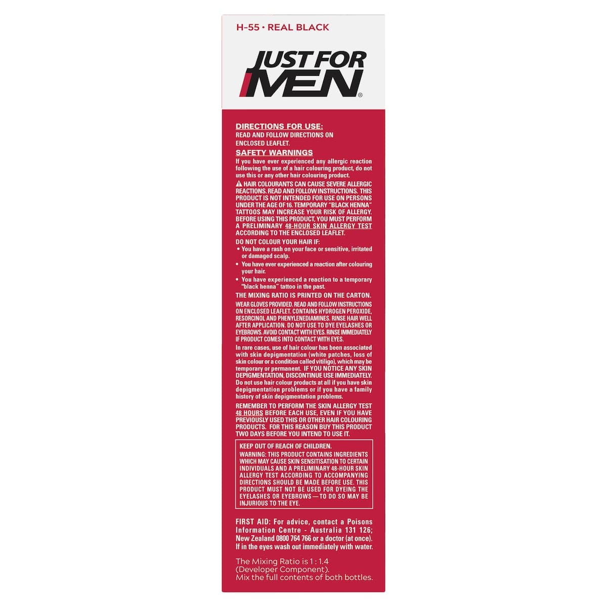 Thumbnail Just for Men Shampoo-In Hair Colour Real Black