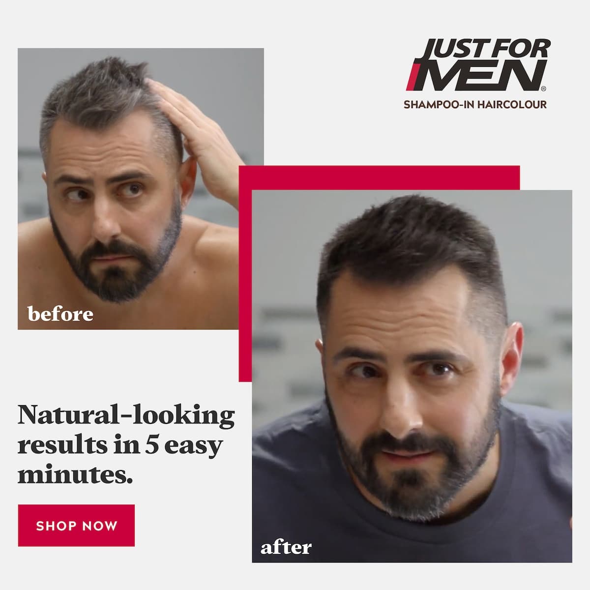 Thumbnail Just for Men Shampoo-In Hair Colour Real Black