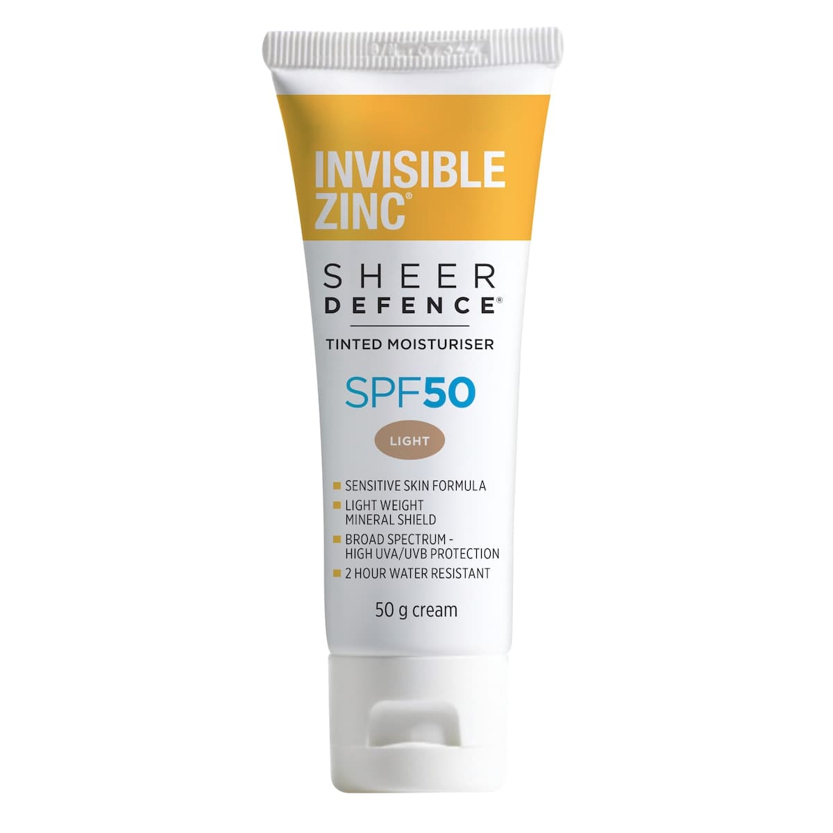 Thumbnail Invisible Zinc Sheer Defence Tinted Moisturiser SPF50 Light 50g
