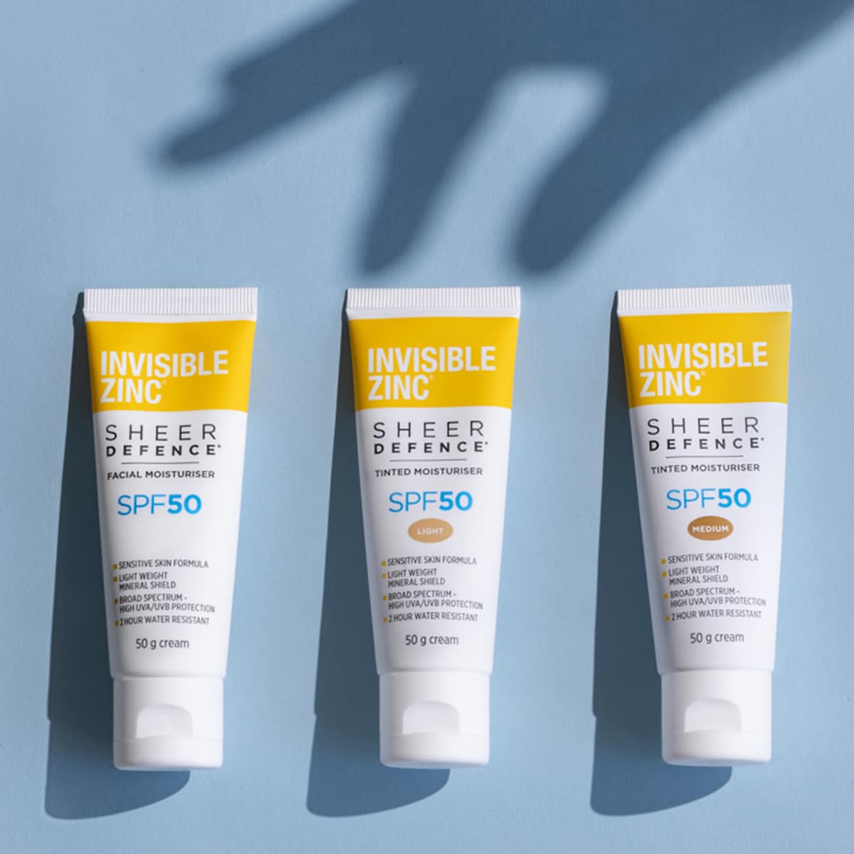 Thumbnail Invisible Zinc Sheer Defence Tinted Moisturiser SPF50 Light 50g