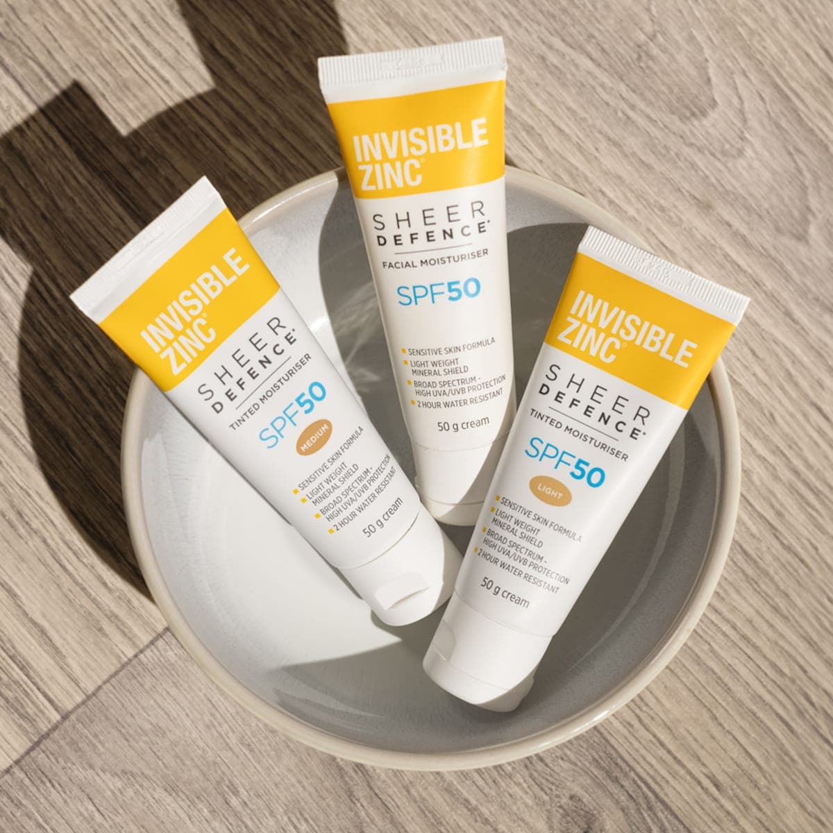 Thumbnail Invisible Zinc Sheer Defence Tinted Moisturiser SPF50 Light 50g