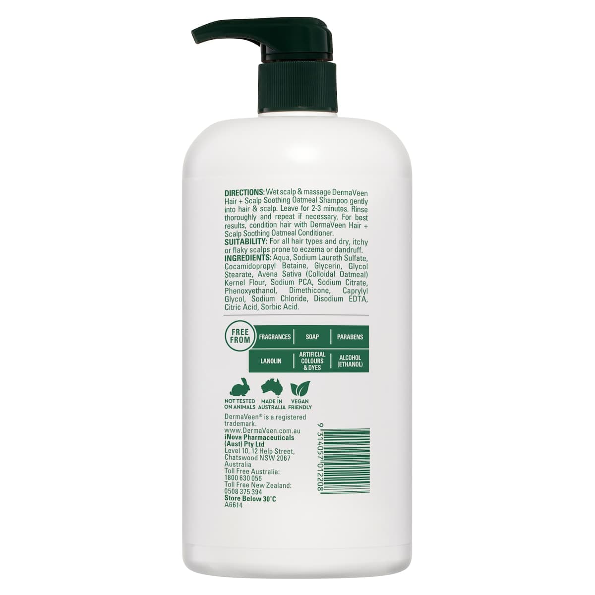 Thumbnail DermaVeen Oatmeal Shampoo 1 Litre