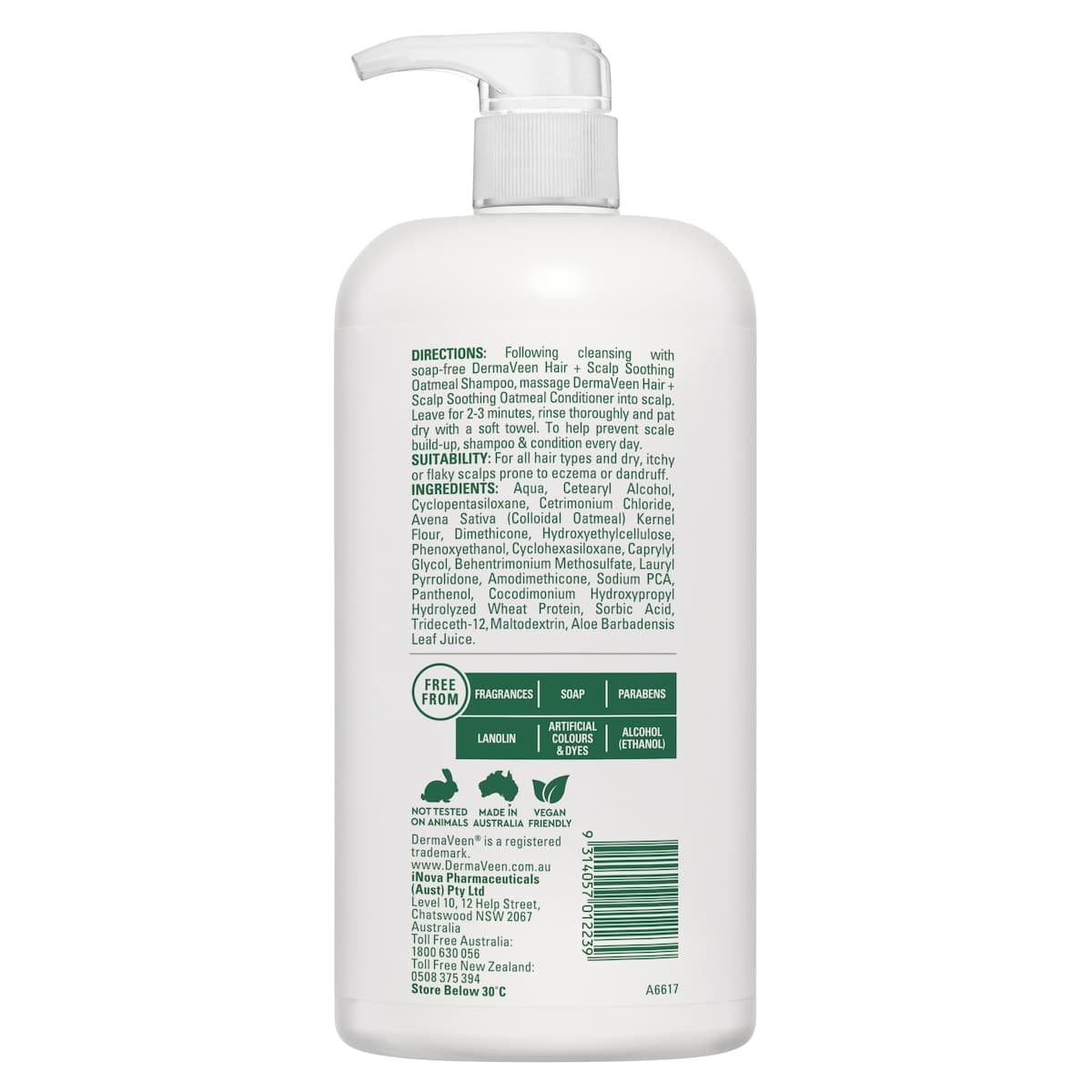 Thumbnail DermaVeen Oatmeal Conditioner 1 Litre