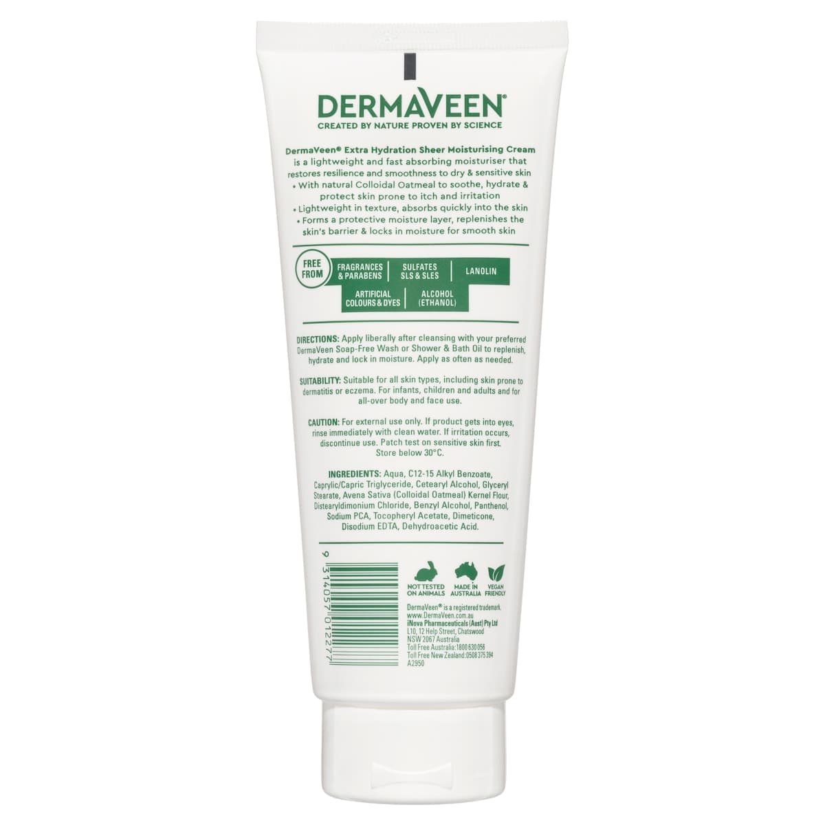 Thumbnail DermaVeen Extra Hydration Sheer Moisturising Cream 200g