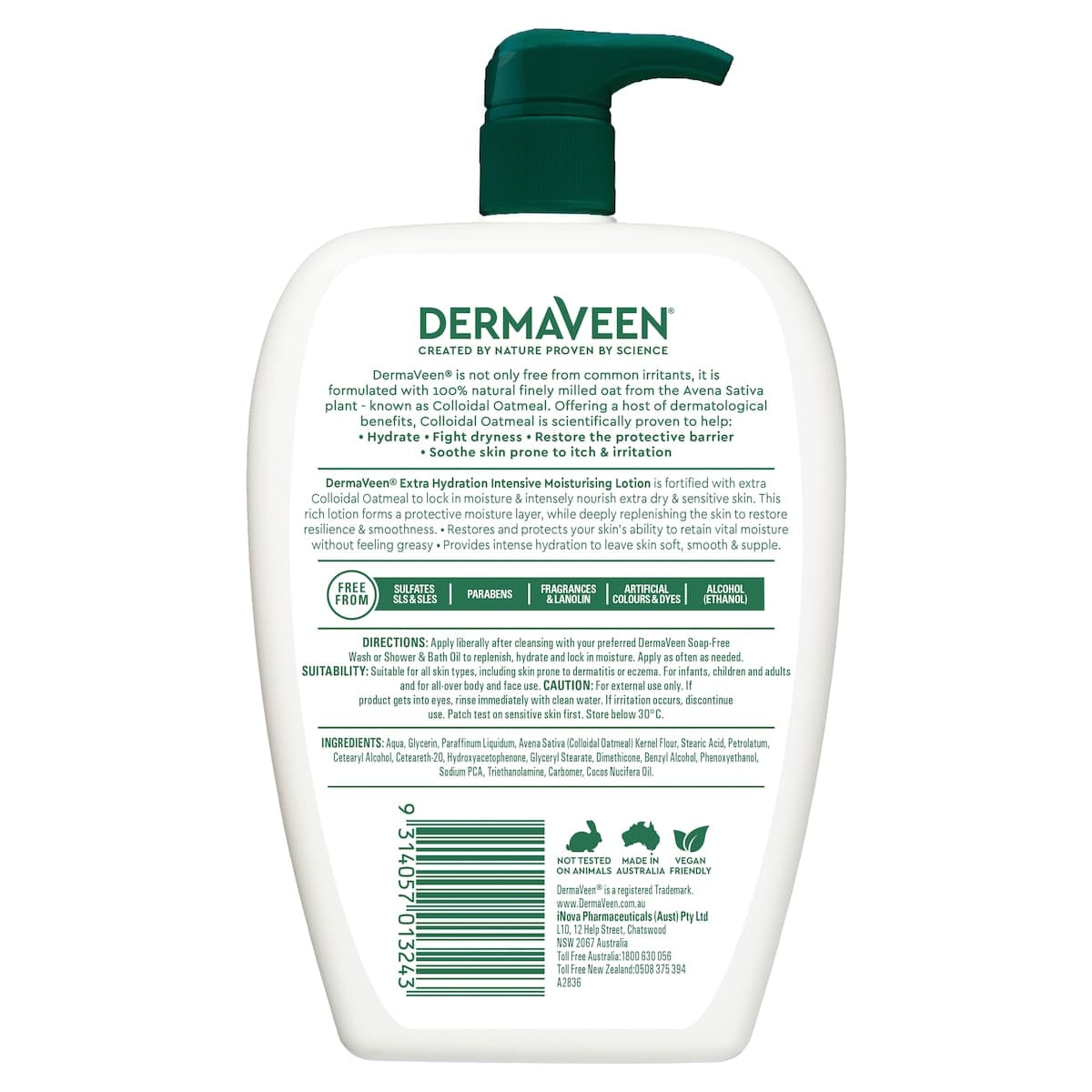 Thumbnail DermaVeen Extra Hydration Intensive Moisturising Lotion 500ml