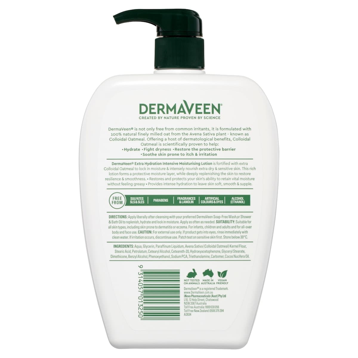 Thumbnail DermaVeen Extra Hydration Intensive Moisturising Lotion 1 Litre