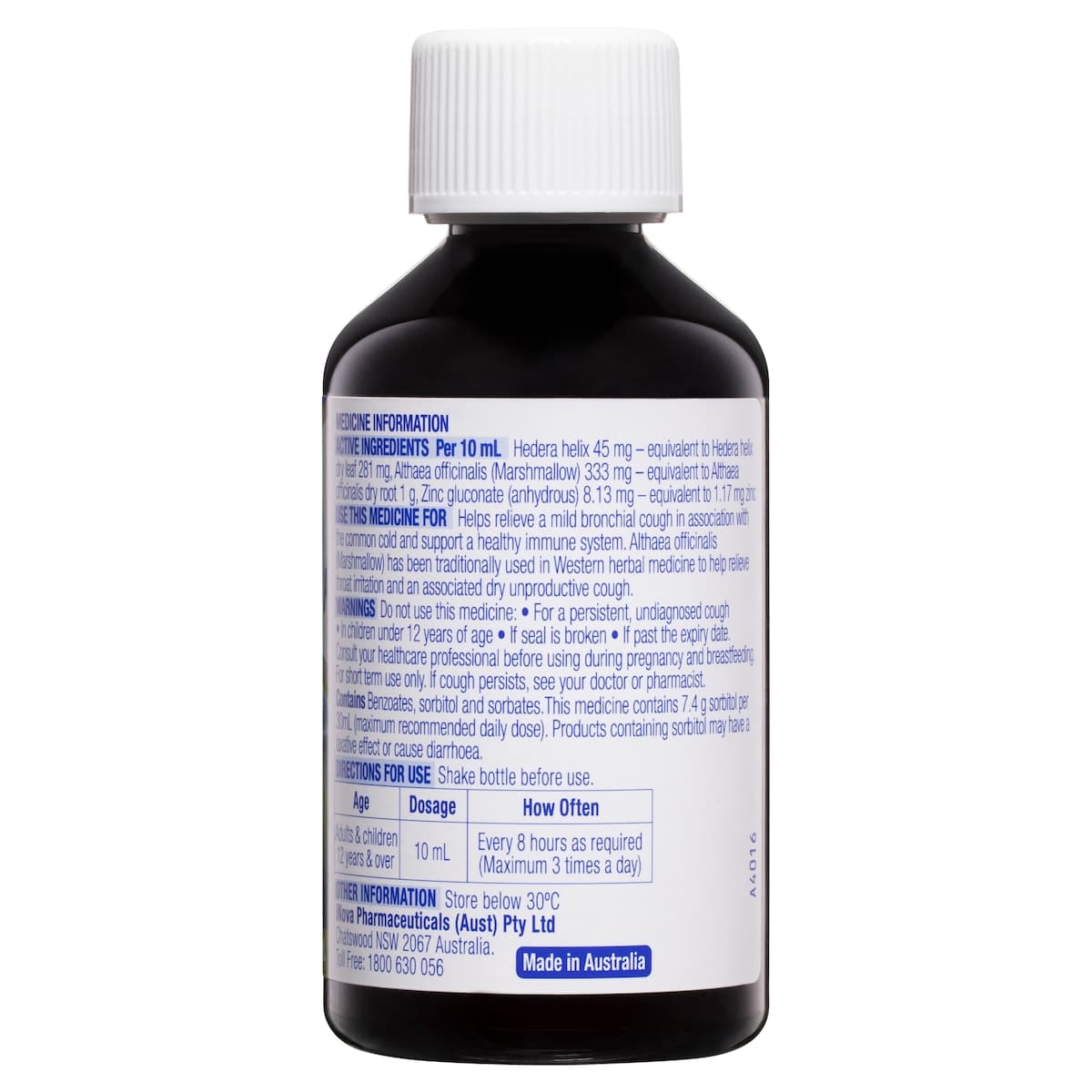 Thumbnail Durotuss Lingering Cough + Immune Support Liquid 200ml