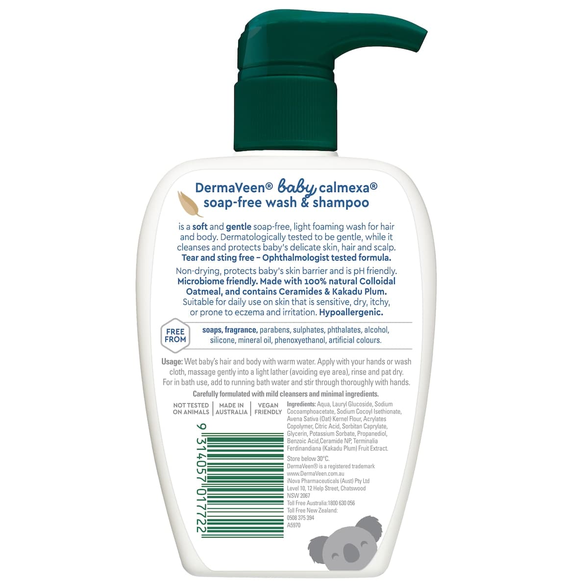 Thumbnail DermaVeen Baby Calmexa Soap Free Wash & Shampoo 250ml