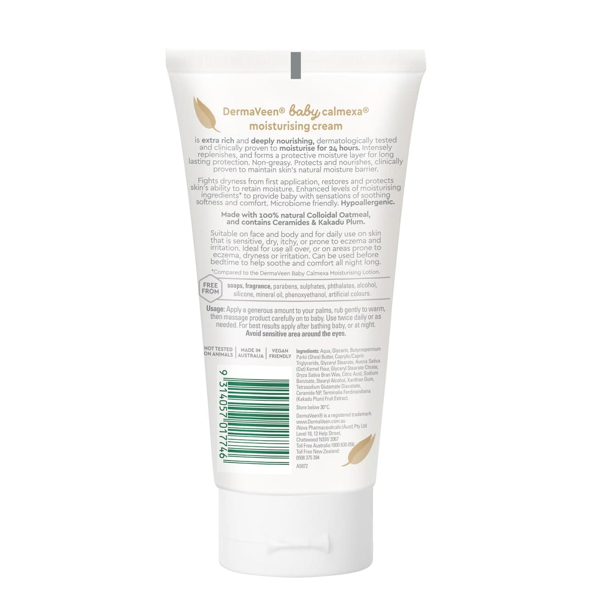 Thumbnail DermaVeen Baby Calmexa Extra Rich Moisturising Cream 150g