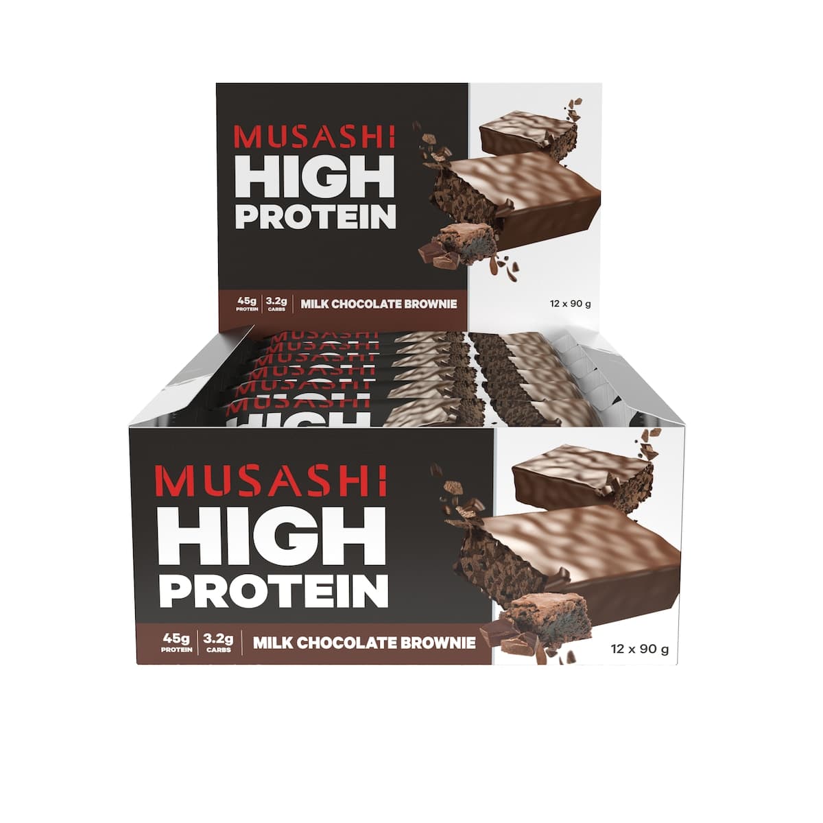 Thumbnail Musashi High Protein Bar Milk Chocolate Brownie 90g