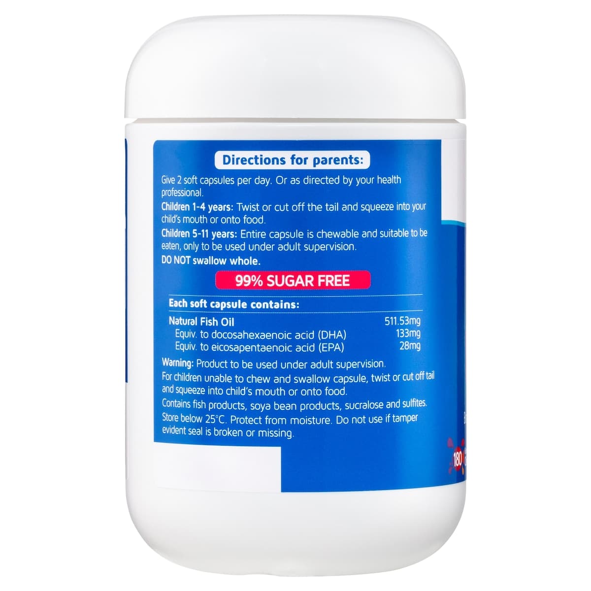 Thumbnail Nature's Way Kids Smart Bursts Omega 3 Fish Oil Trio's 180 Chewable Capsules