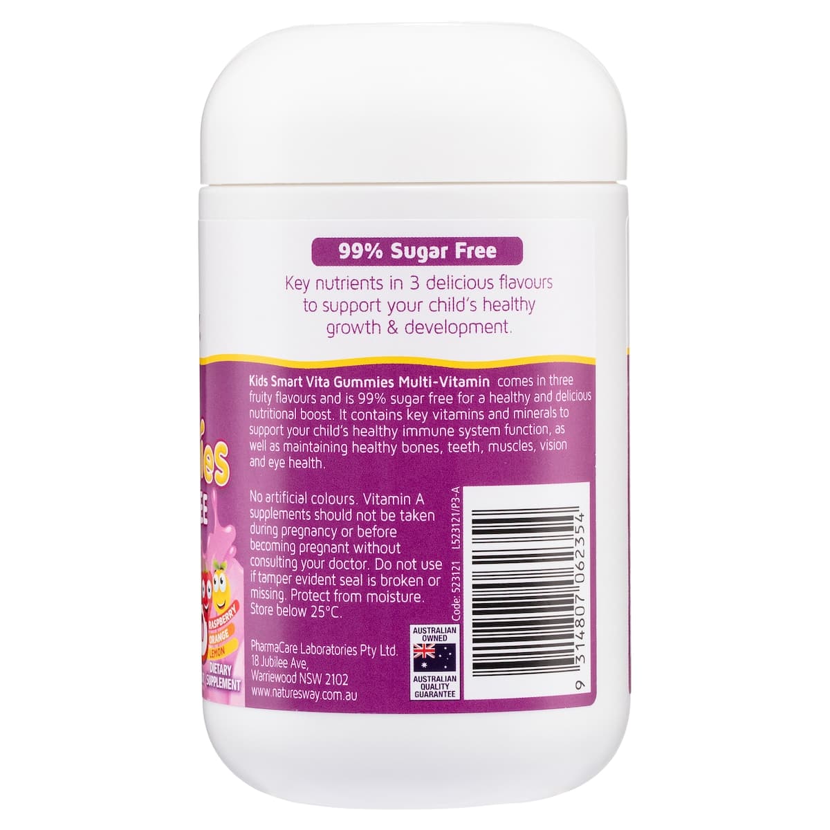 Thumbnail Nature's Way Kids Smart Vita Gummies MultiVitamin 99% Sugar Free Trio Flavour 75 Pack