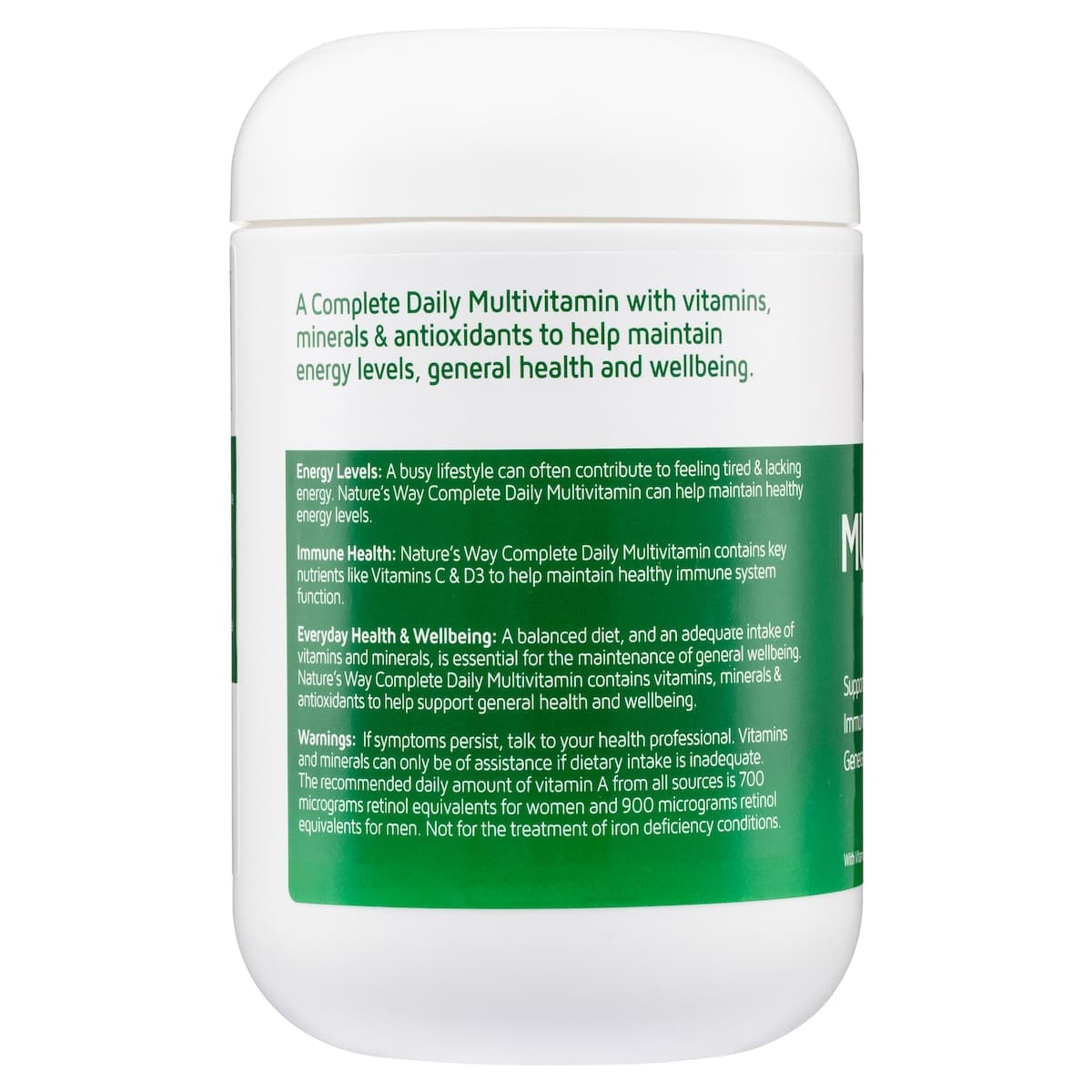 Thumbnail Nature's Way Complete Daily Multivitamin 200 Tablets