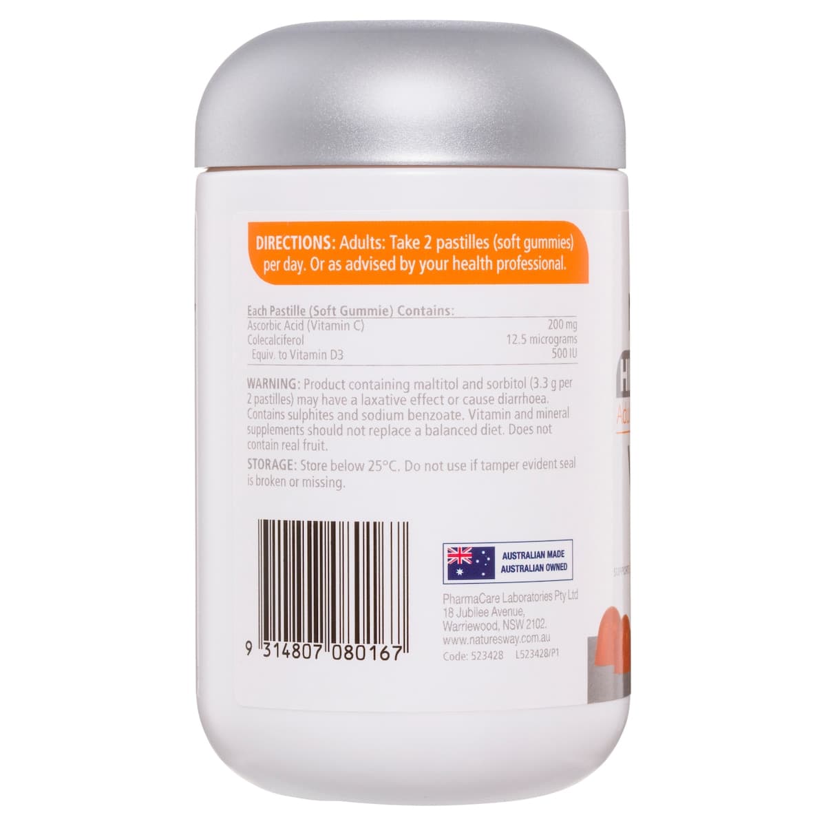 Thumbnail Nature's Way Adult Vita Gummies High Strength Vit C + Vit D 65 Pack