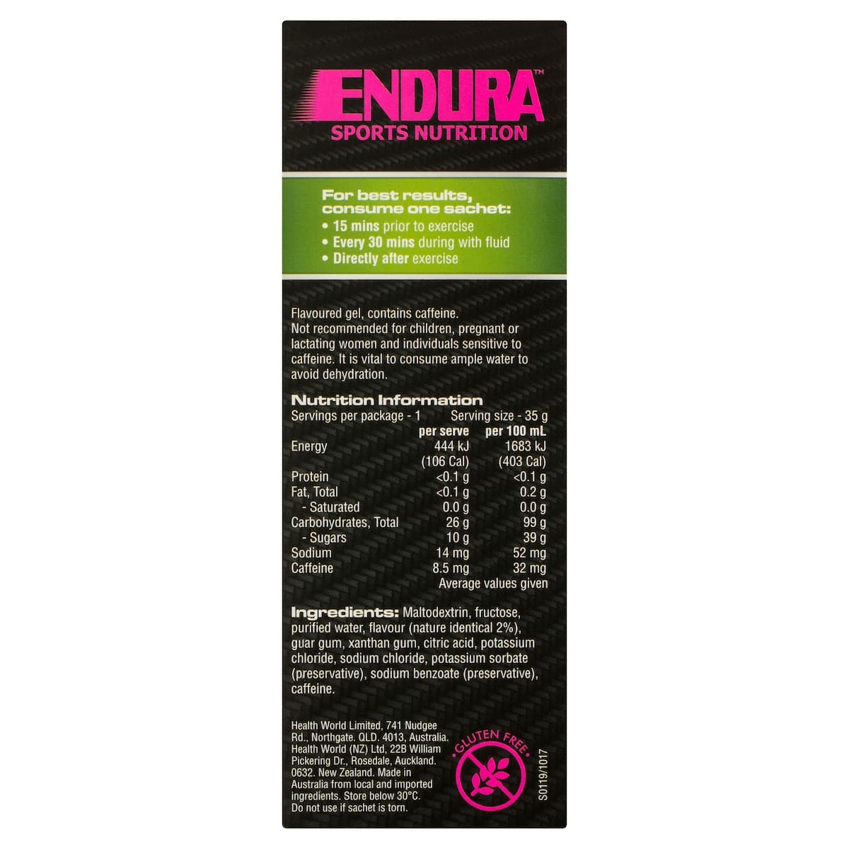 Thumbnail Endura Sports Energy Gel Citrus 35g