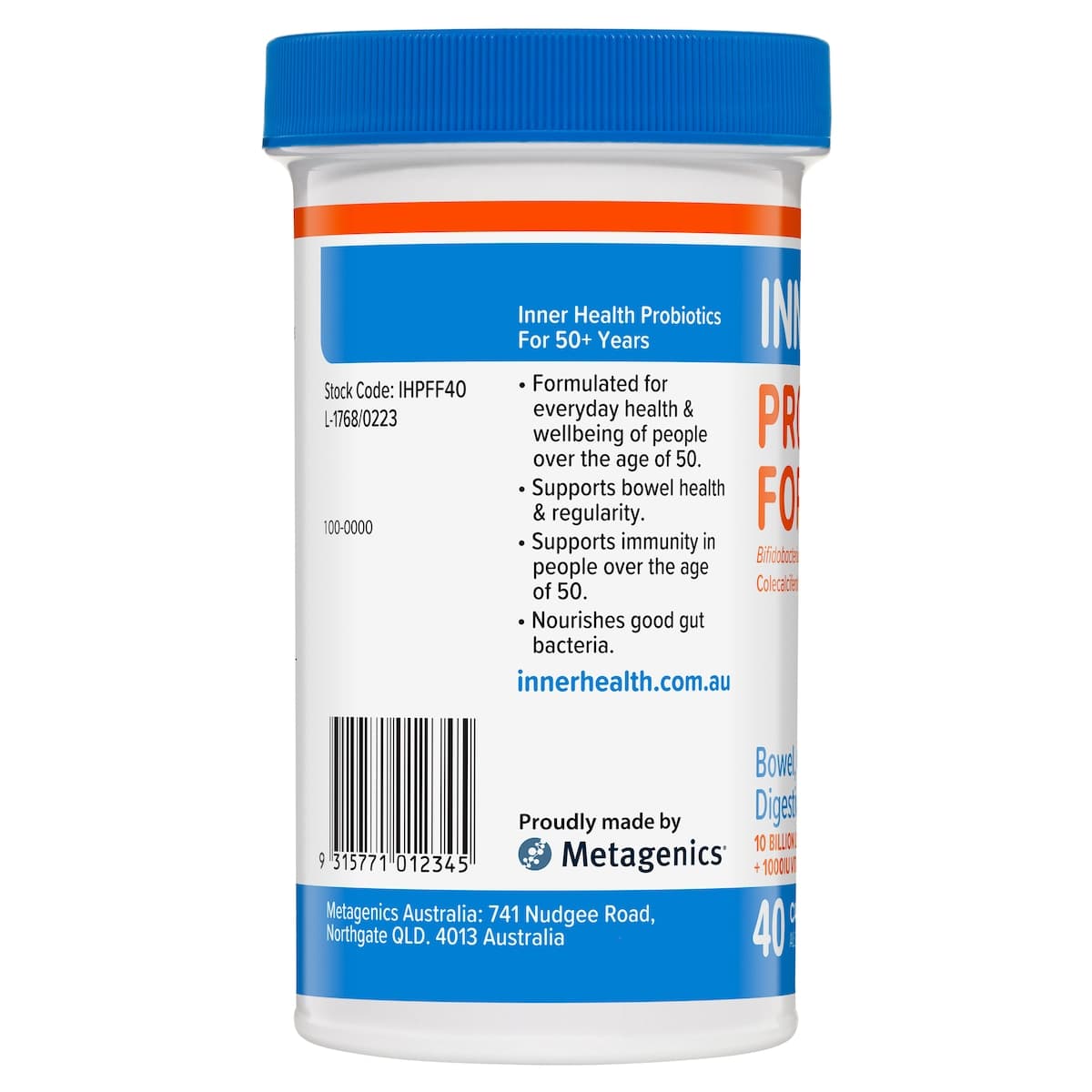 Thumbnail Inner Health Probiotics for 50+ 40 Capsules
