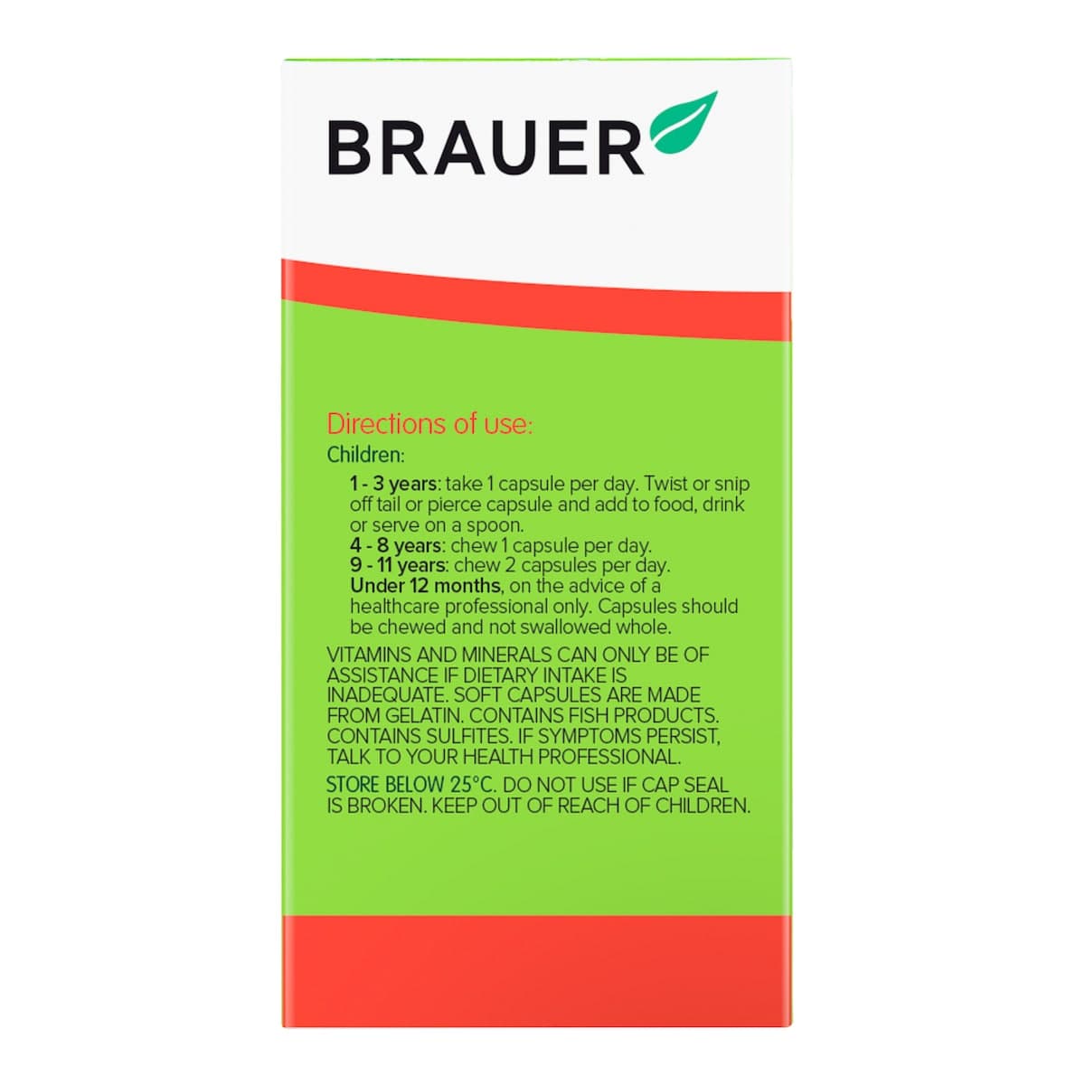 Thumbnail Brauer Baby & Kids Ultra Pure Cod Liver Oil with DHA 90 Soft Gels