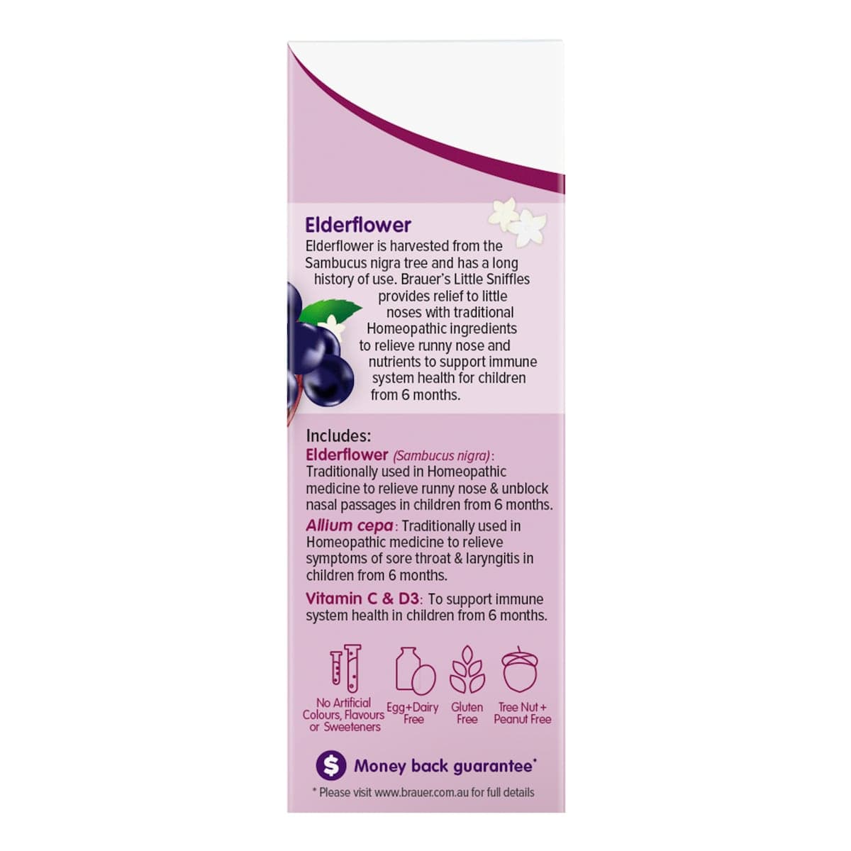 Thumbnail Brauer Sambucus Black Elderberry Kids Little Sniffles 50ml