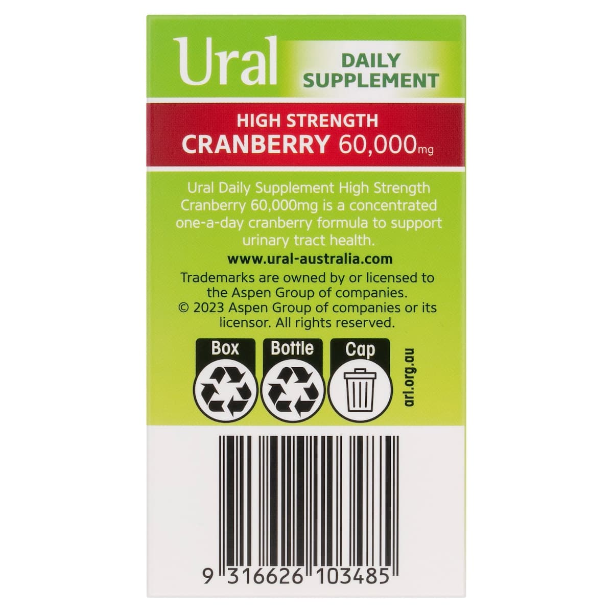 Thumbnail Ural High Strength Cranberry 60000mg 30 Capsules
