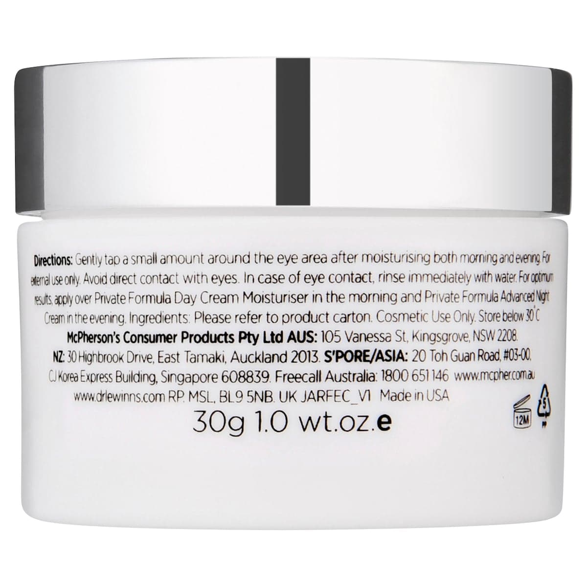 Thumbnail Dr Lewinns Private Formula Firming Eye Cream 30g