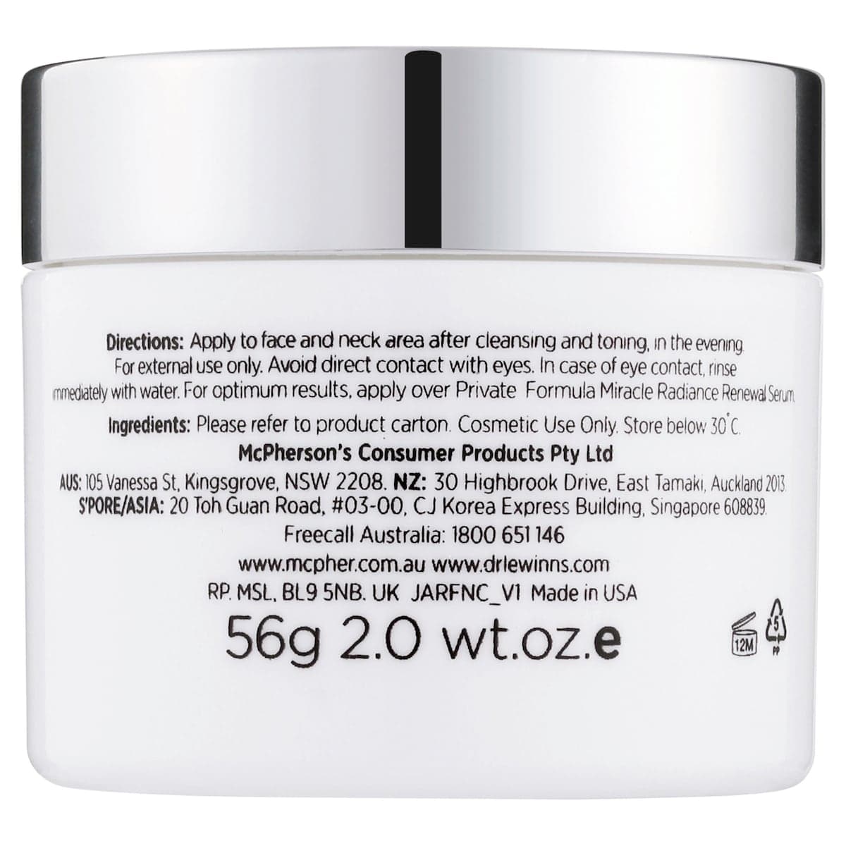 Thumbnail Dr Lewinns Private Formula Advanced Night Cream 56g