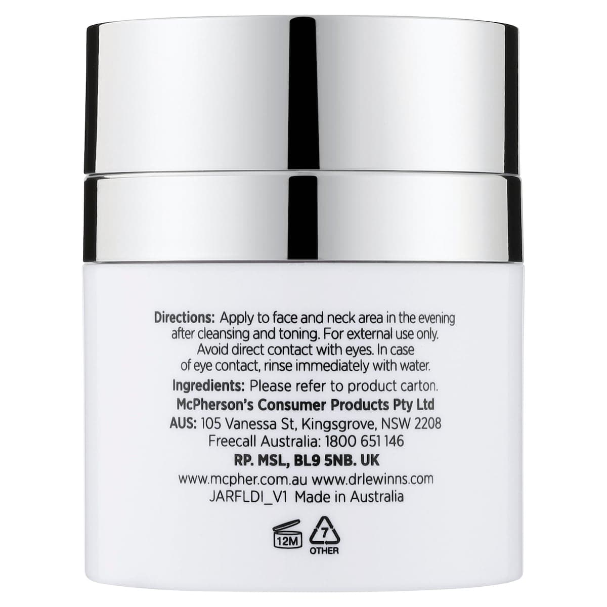 Thumbnail Dr Lewinns Line Smoothing Complex S8 Double Intensity Night Cream 30g