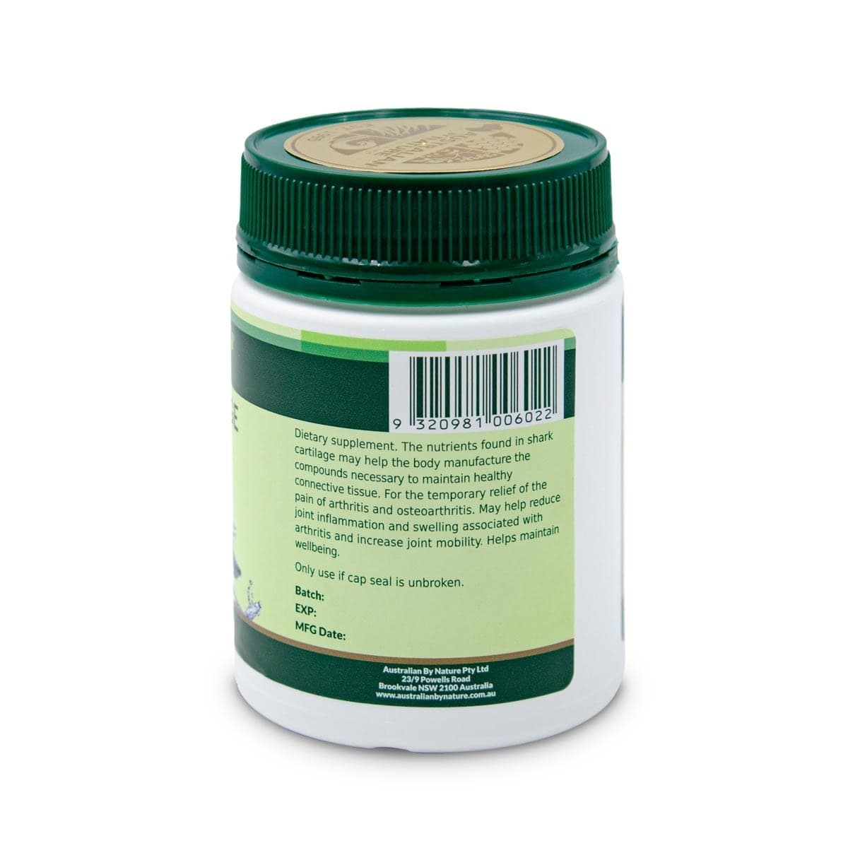 Thumbnail Australian by Nature Shark Cartilage 500mg 200 Capsules