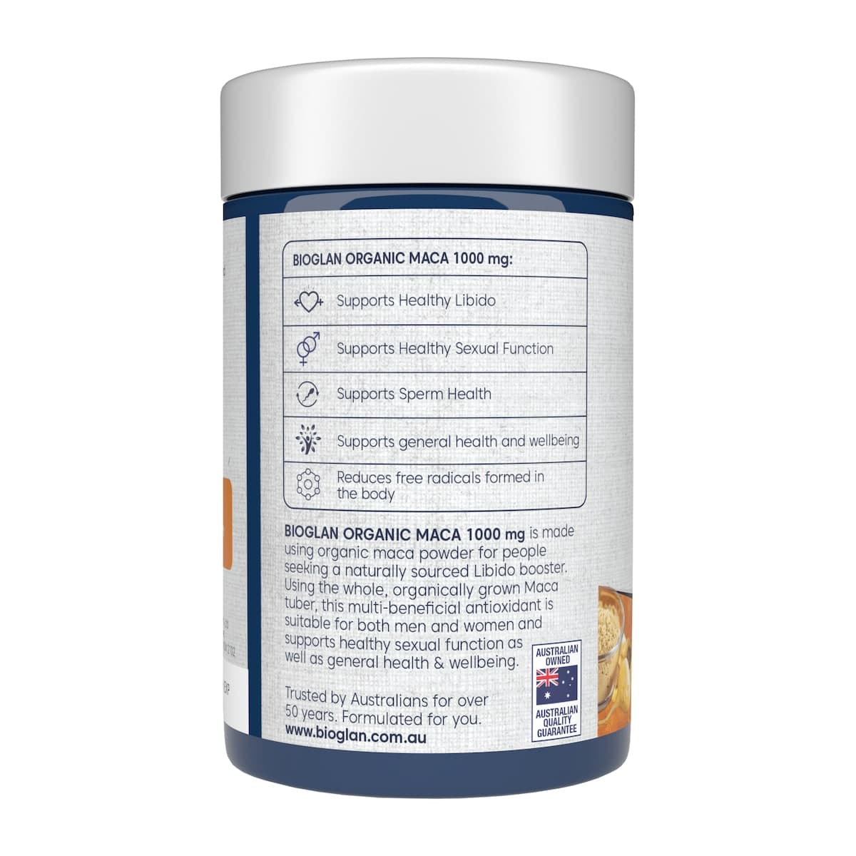 Thumbnail Bioglan Organic Maca 1000mg 100 Tablets