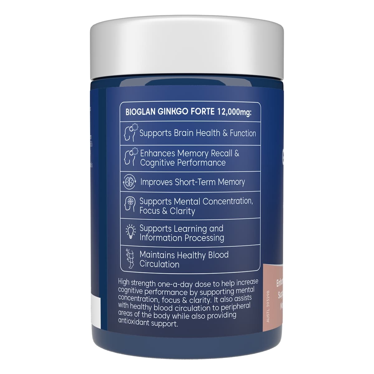 Thumbnail Bioglan Ginkgo Forte 12000mg 60 Tablets