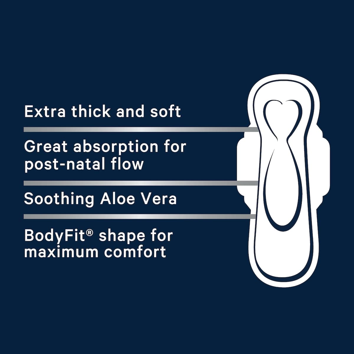 Thumbnail Libra Maternity Extra Long Pads with Wings 10 Pack