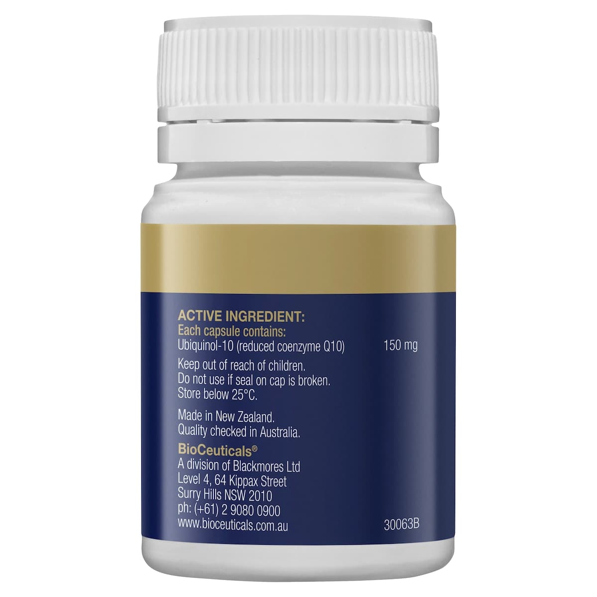 Thumbnail BioCeuticals Ubiquinol BioActive 150mg 30 Capsules
