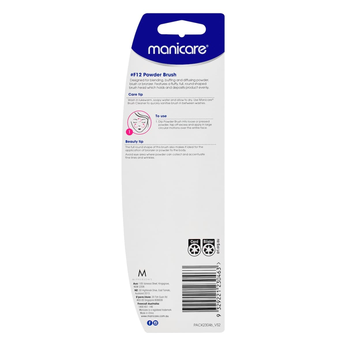 Thumbnail Manicare Powder Applicator Brush