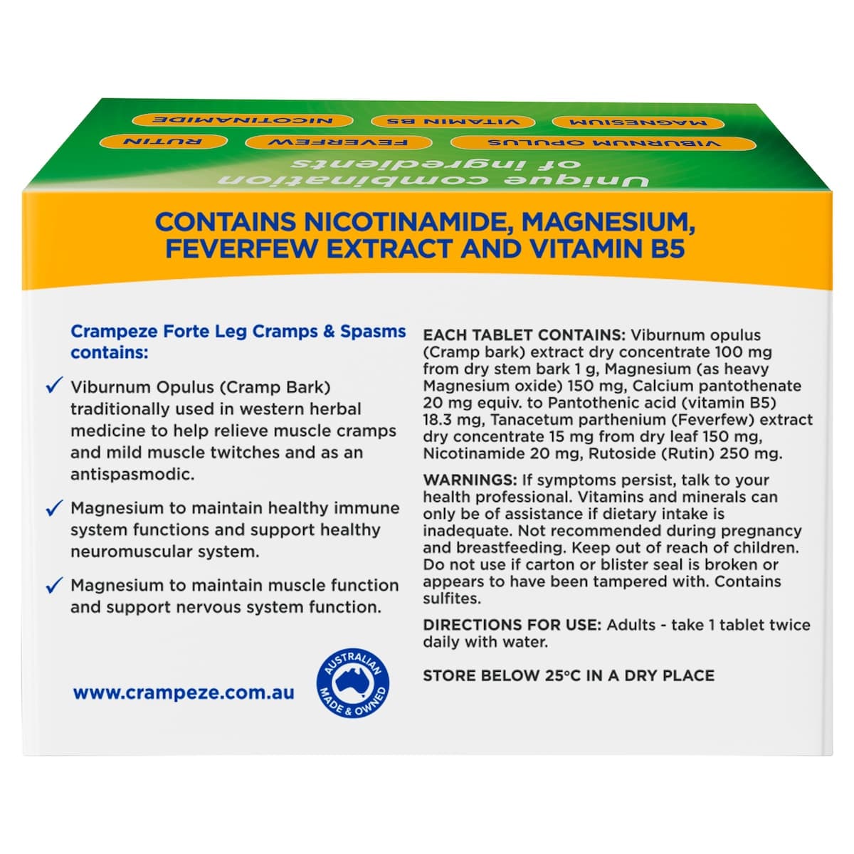 Thumbnail Crampeze Night Cramps Forte for Leg Cramps & Spasms 60 Tablets