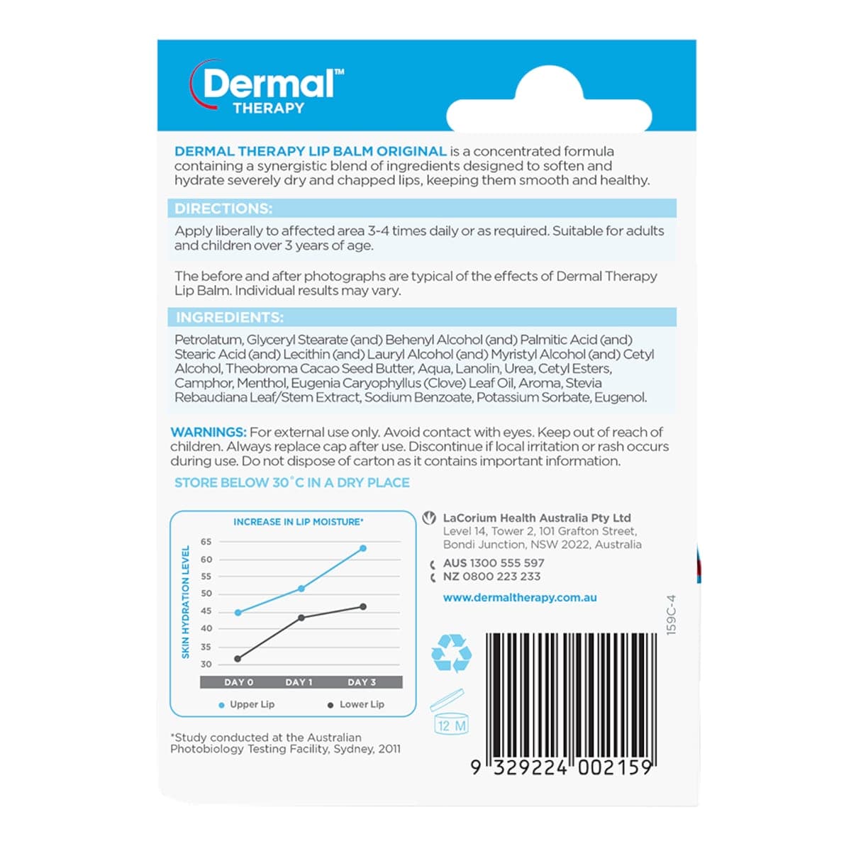 Thumbnail Dermal Therapy Lip Balm Ultra Moisturising Tub 10g