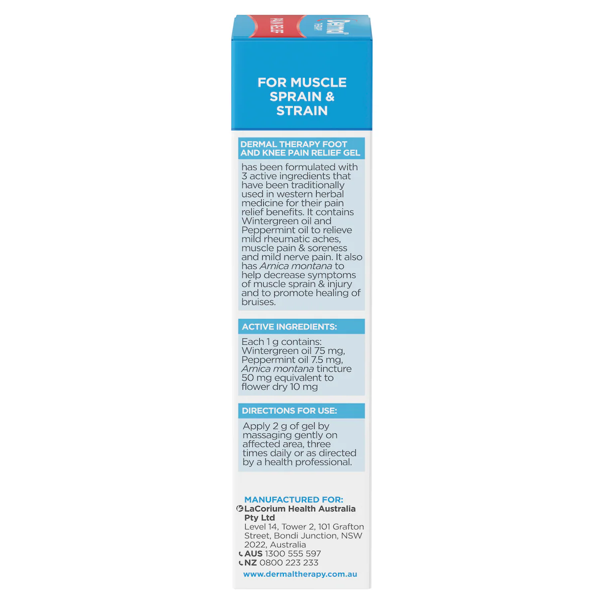 Thumbnail Dermal Therapy Foot & Knee Pain Relief Gel 50g